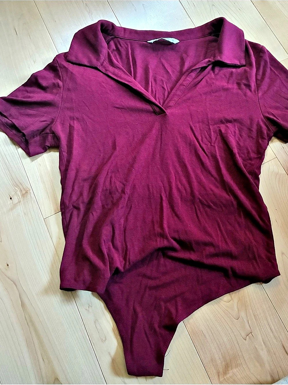 Mangopop Women's Polo Top Purple Large